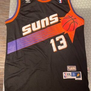 Adidas Phoenix Suns Black Basketball Jersey Nash